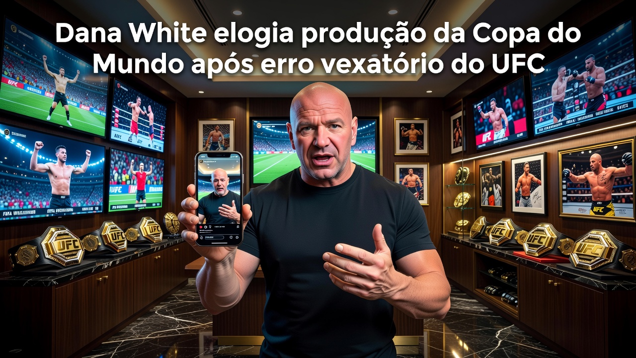 Dana White elogia produção da Copa do Mundo após erro vexatório do UFC